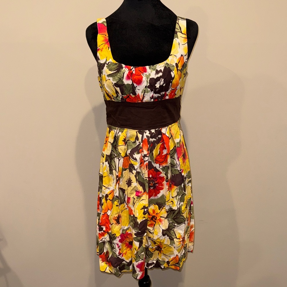 Candie's Vibrant Floral Midi Dress - sz 11